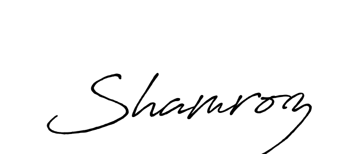 How to Draw Shamroz signature style? Antro_Vectra_Bolder is a latest design signature styles for name Shamroz. Shamroz signature style 7 images and pictures png