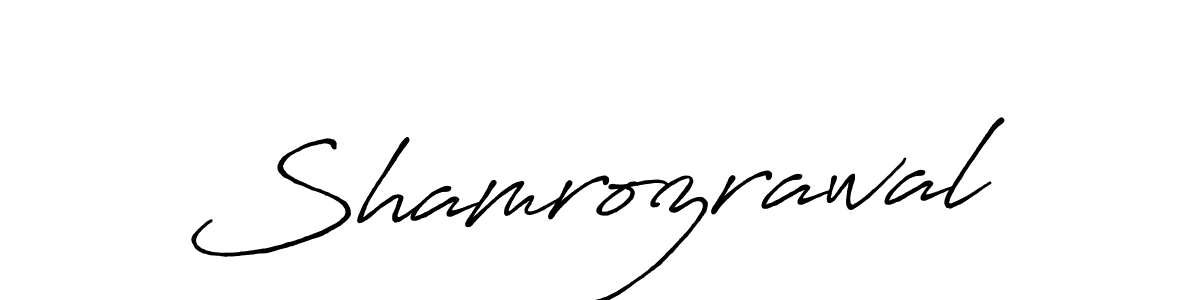 You should practise on your own different ways (Antro_Vectra_Bolder) to write your name (Shamrozrawal) in signature. don't let someone else do it for you. Shamrozrawal signature style 7 images and pictures png