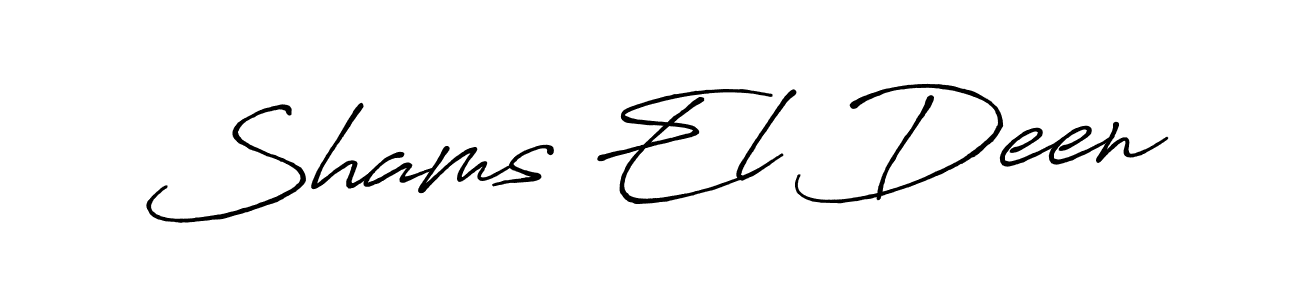 Also we have Shams El Deen name is the best signature style. Create professional handwritten signature collection using Antro_Vectra_Bolder autograph style. Shams El Deen signature style 7 images and pictures png