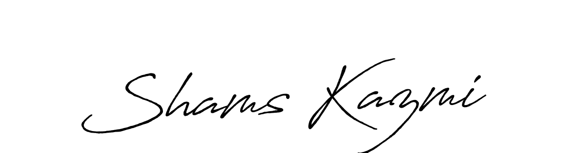 Similarly Antro_Vectra_Bolder is the best handwritten signature design. Signature creator online .You can use it as an online autograph creator for name Shams Kazmi. Shams Kazmi signature style 7 images and pictures png