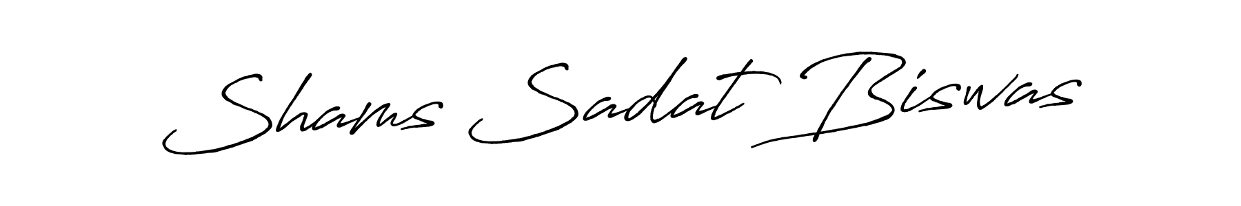 Also we have Shams Sadat Biswas name is the best signature style. Create professional handwritten signature collection using Antro_Vectra_Bolder autograph style. Shams Sadat Biswas signature style 7 images and pictures png