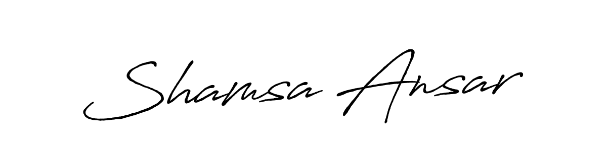 You can use this online signature creator to create a handwritten signature for the name Shamsa Ansar. This is the best online autograph maker. Shamsa Ansar signature style 7 images and pictures png