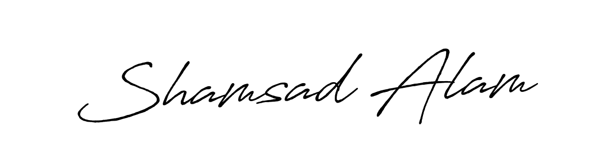 Also we have Shamsad Alam name is the best signature style. Create professional handwritten signature collection using Antro_Vectra_Bolder autograph style. Shamsad Alam signature style 7 images and pictures png