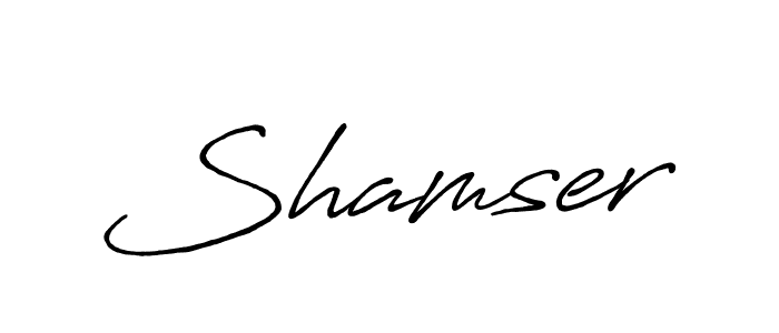 How to make Shamser signature? Antro_Vectra_Bolder is a professional autograph style. Create handwritten signature for Shamser name. Shamser signature style 7 images and pictures png