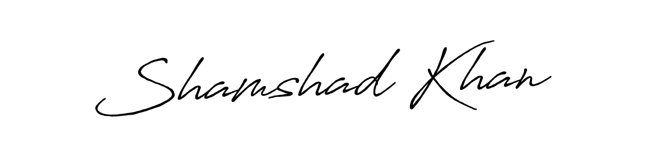 The best way (Antro_Vectra_Bolder) to make a short signature is to pick only two or three words in your name. The name Shamshad Khan include a total of six letters. For converting this name. Shamshad Khan signature style 7 images and pictures png