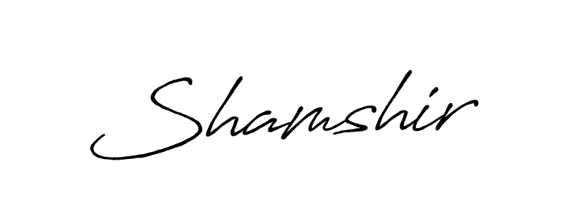 if you are searching for the best signature style for your name Shamshir. so please give up your signature search. here we have designed multiple signature styles  using Antro_Vectra_Bolder. Shamshir signature style 7 images and pictures png