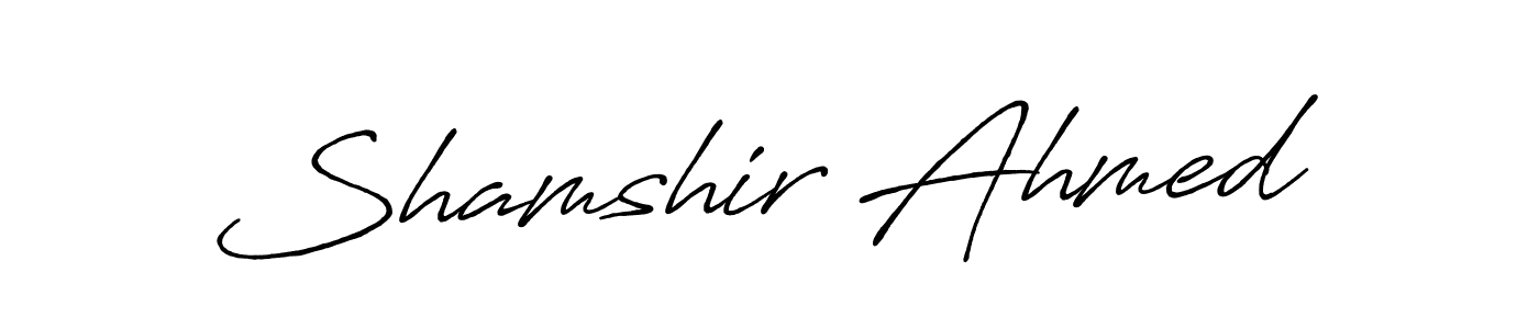 How to Draw Shamshir Ahmed signature style? Antro_Vectra_Bolder is a latest design signature styles for name Shamshir Ahmed. Shamshir Ahmed signature style 7 images and pictures png