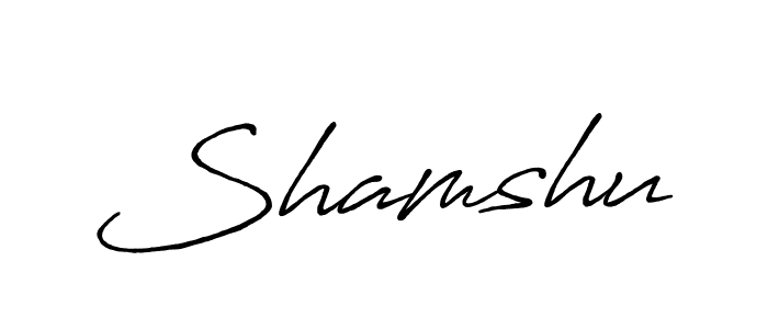 How to make Shamshu signature? Antro_Vectra_Bolder is a professional autograph style. Create handwritten signature for Shamshu name. Shamshu signature style 7 images and pictures png