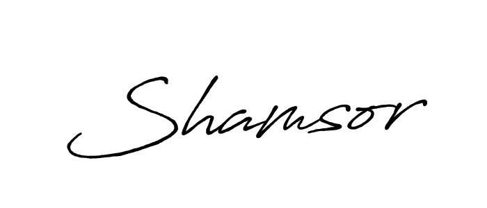 How to make Shamsor name signature. Use Antro_Vectra_Bolder style for creating short signs online. This is the latest handwritten sign. Shamsor signature style 7 images and pictures png