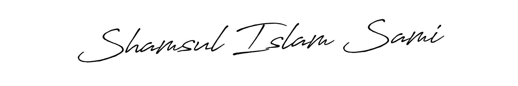 if you are searching for the best signature style for your name Shamsul Islam Sami. so please give up your signature search. here we have designed multiple signature styles  using Antro_Vectra_Bolder. Shamsul Islam Sami signature style 7 images and pictures png