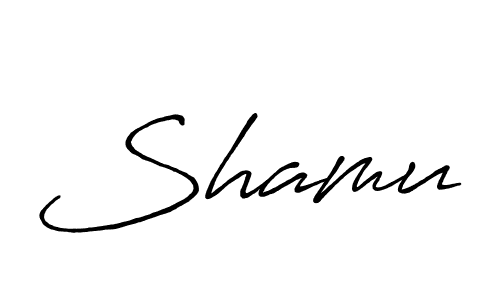 You should practise on your own different ways (Antro_Vectra_Bolder) to write your name (Shamu) in signature. don't let someone else do it for you. Shamu signature style 7 images and pictures png