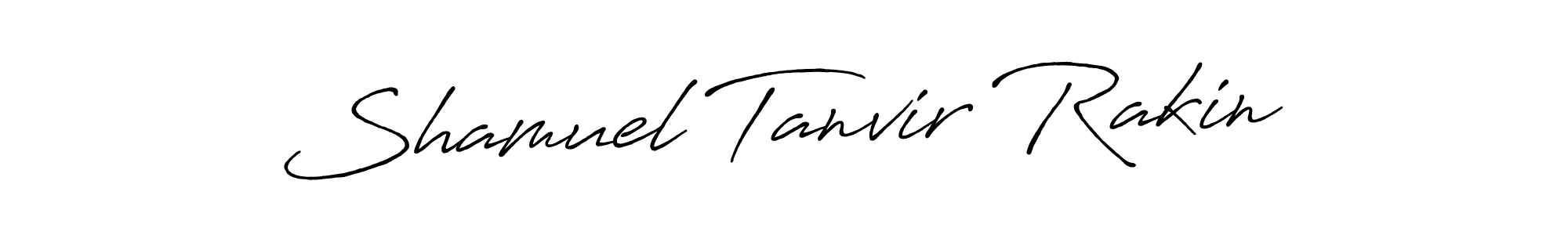 The best way (Antro_Vectra_Bolder) to make a short signature is to pick only two or three words in your name. The name Shamuel Tanvir Rakin include a total of six letters. For converting this name. Shamuel Tanvir Rakin signature style 7 images and pictures png