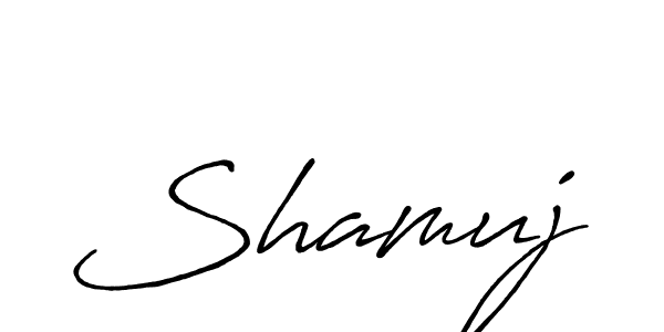 You can use this online signature creator to create a handwritten signature for the name Shamuj. This is the best online autograph maker. Shamuj signature style 7 images and pictures png