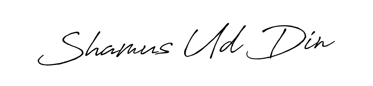 Make a beautiful signature design for name Shamus Ud Din. Use this online signature maker to create a handwritten signature for free. Shamus Ud Din signature style 7 images and pictures png