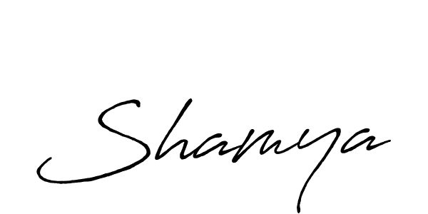 Shamya stylish signature style. Best Handwritten Sign (Antro_Vectra_Bolder) for my name. Handwritten Signature Collection Ideas for my name Shamya. Shamya signature style 7 images and pictures png