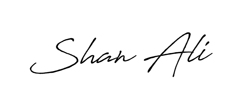 Also You can easily find your signature by using the search form. We will create Shan Ali name handwritten signature images for you free of cost using Antro_Vectra_Bolder sign style. Shan Ali signature style 7 images and pictures png