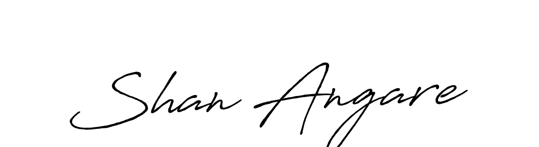 Make a beautiful signature design for name Shan Angare. With this signature (Antro_Vectra_Bolder) style, you can create a handwritten signature for free. Shan Angare signature style 7 images and pictures png