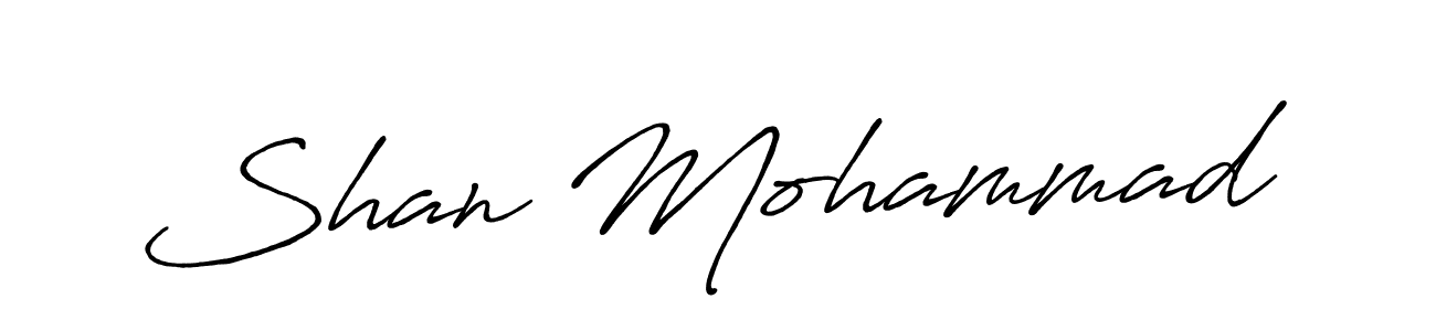 Design your own signature with our free online signature maker. With this signature software, you can create a handwritten (Antro_Vectra_Bolder) signature for name Shan Mohammad. Shan Mohammad signature style 7 images and pictures png