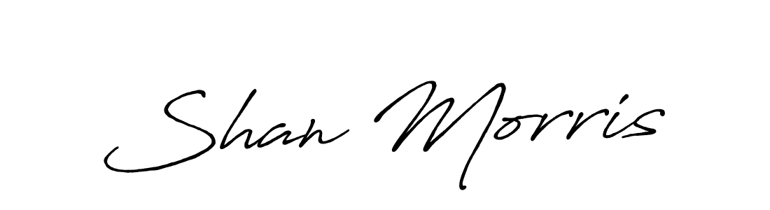 It looks lik you need a new signature style for name Shan Morris. Design unique handwritten (Antro_Vectra_Bolder) signature with our free signature maker in just a few clicks. Shan Morris signature style 7 images and pictures png