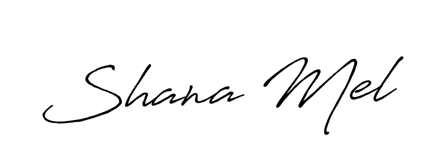 Use a signature maker to create a handwritten signature online. With this signature software, you can design (Antro_Vectra_Bolder) your own signature for name Shana Mel. Shana Mel signature style 7 images and pictures png