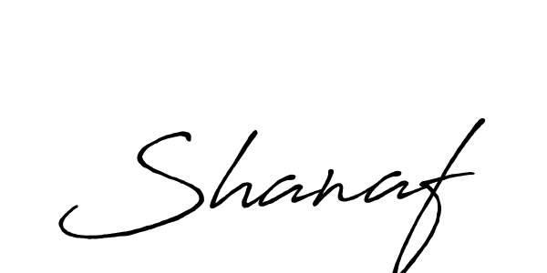 How to make Shanaf name signature. Use Antro_Vectra_Bolder style for creating short signs online. This is the latest handwritten sign. Shanaf signature style 7 images and pictures png