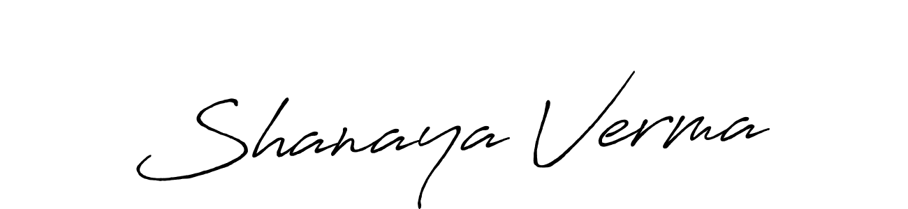 Make a beautiful signature design for name Shanaya Verma. Use this online signature maker to create a handwritten signature for free. Shanaya Verma signature style 7 images and pictures png