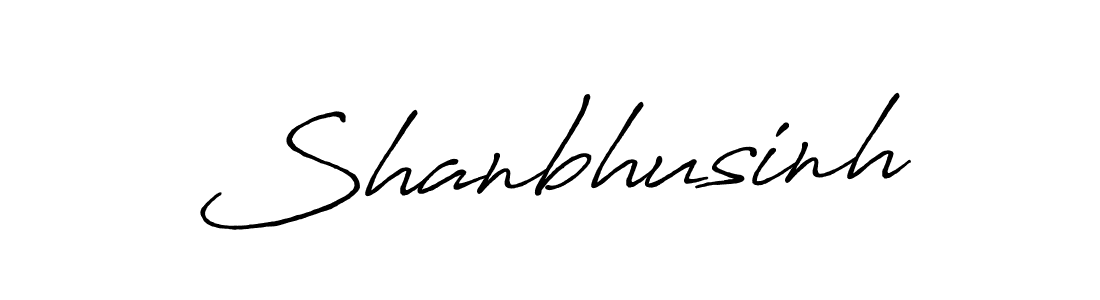 How to make Shanbhusinh name signature. Use Antro_Vectra_Bolder style for creating short signs online. This is the latest handwritten sign. Shanbhusinh signature style 7 images and pictures png