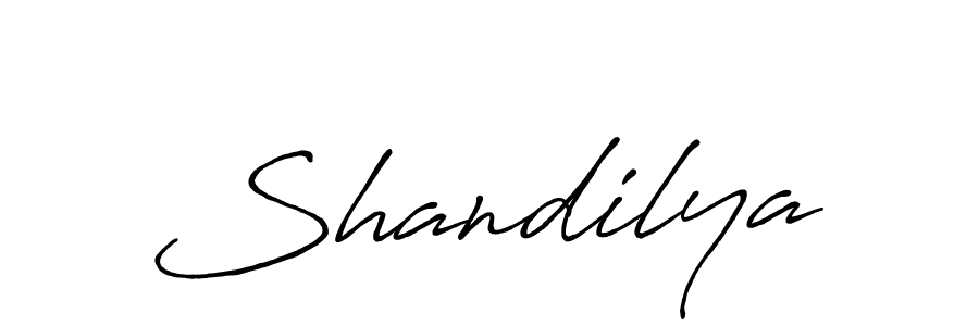 Design your own signature with our free online signature maker. With this signature software, you can create a handwritten (Antro_Vectra_Bolder) signature for name Shandilya. Shandilya signature style 7 images and pictures png