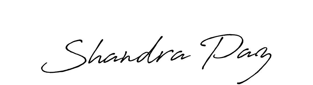 Design your own signature with our free online signature maker. With this signature software, you can create a handwritten (Antro_Vectra_Bolder) signature for name Shandra Paz. Shandra Paz signature style 7 images and pictures png