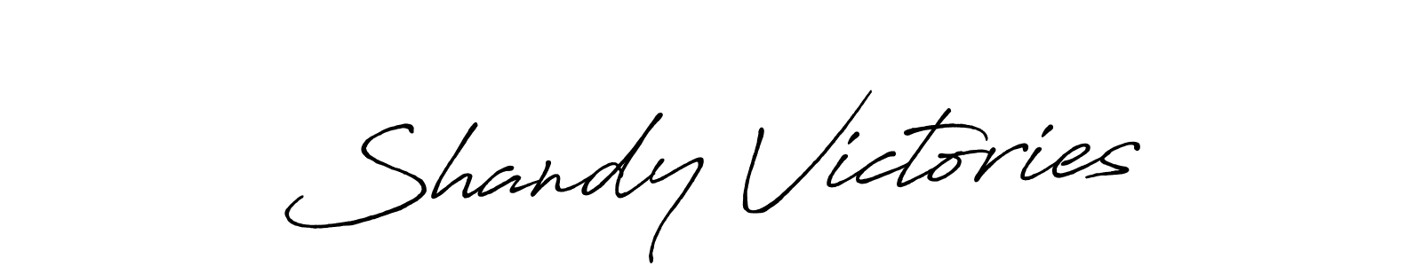 Shandy Victories stylish signature style. Best Handwritten Sign (Antro_Vectra_Bolder) for my name. Handwritten Signature Collection Ideas for my name Shandy Victories. Shandy Victories signature style 7 images and pictures png