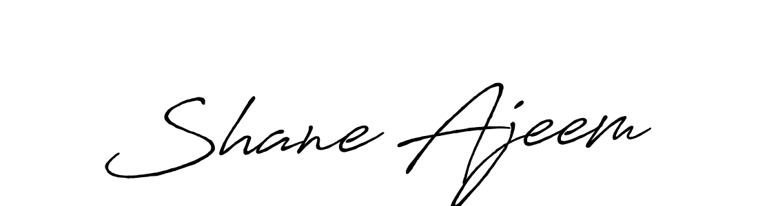 Make a beautiful signature design for name Shane Ajeem. With this signature (Antro_Vectra_Bolder) style, you can create a handwritten signature for free. Shane Ajeem signature style 7 images and pictures png