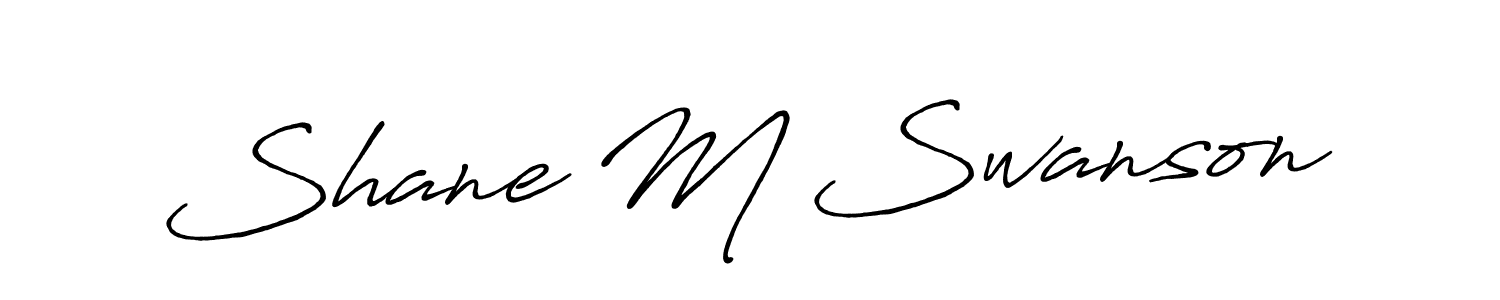 How to make Shane M Swanson signature? Antro_Vectra_Bolder is a professional autograph style. Create handwritten signature for Shane M Swanson name. Shane M Swanson signature style 7 images and pictures png