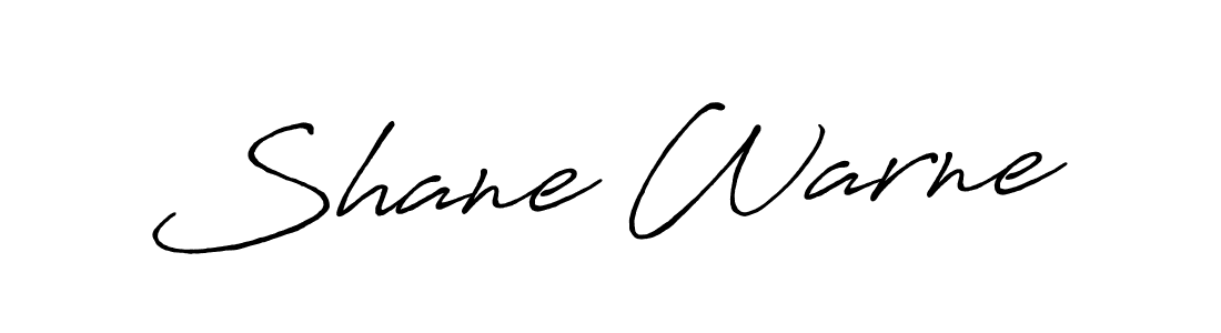 Make a beautiful signature design for name Shane Warne. With this signature (Antro_Vectra_Bolder) style, you can create a handwritten signature for free. Shane Warne signature style 7 images and pictures png