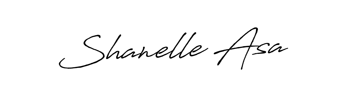 Create a beautiful signature design for name Shanelle Asa. With this signature (Antro_Vectra_Bolder) fonts, you can make a handwritten signature for free. Shanelle Asa signature style 7 images and pictures png