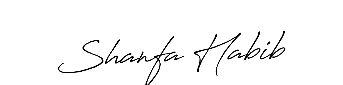 The best way (Antro_Vectra_Bolder) to make a short signature is to pick only two or three words in your name. The name Shanfa Habib include a total of six letters. For converting this name. Shanfa Habib signature style 7 images and pictures png