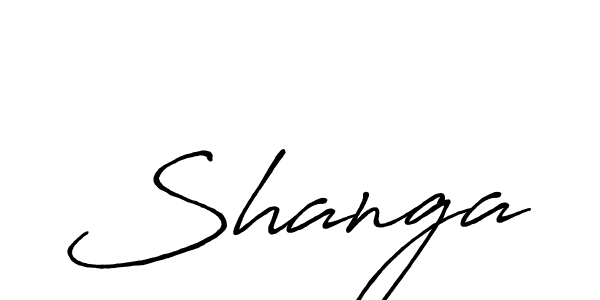 Shanga stylish signature style. Best Handwritten Sign (Antro_Vectra_Bolder) for my name. Handwritten Signature Collection Ideas for my name Shanga. Shanga signature style 7 images and pictures png