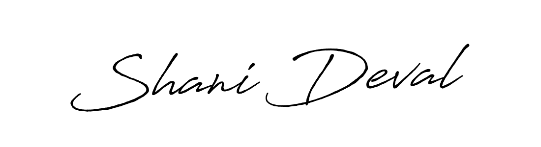 Create a beautiful signature design for name Shani Deval. With this signature (Antro_Vectra_Bolder) fonts, you can make a handwritten signature for free. Shani Deval signature style 7 images and pictures png