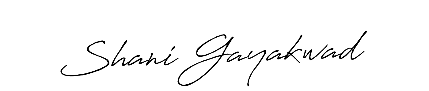 Antro_Vectra_Bolder is a professional signature style that is perfect for those who want to add a touch of class to their signature. It is also a great choice for those who want to make their signature more unique. Get Shani Gayakwad name to fancy signature for free. Shani Gayakwad signature style 7 images and pictures png