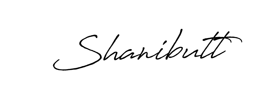 Use a signature maker to create a handwritten signature online. With this signature software, you can design (Antro_Vectra_Bolder) your own signature for name Shanibutt. Shanibutt signature style 7 images and pictures png