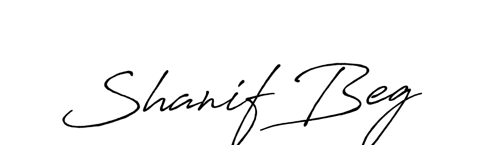 Also we have Shanif Beg name is the best signature style. Create professional handwritten signature collection using Antro_Vectra_Bolder autograph style. Shanif Beg signature style 7 images and pictures png