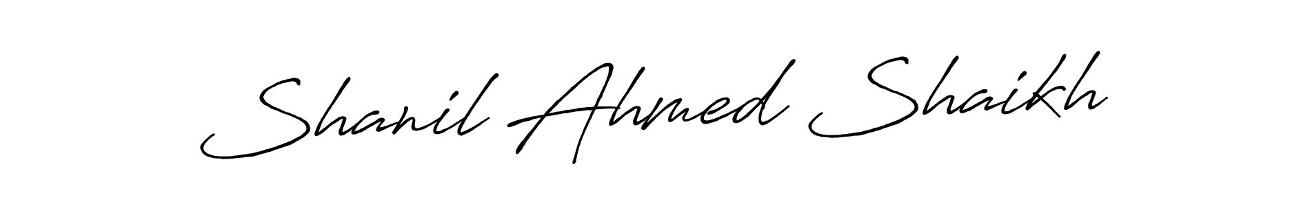 It looks lik you need a new signature style for name Shanil Ahmed Shaikh. Design unique handwritten (Antro_Vectra_Bolder) signature with our free signature maker in just a few clicks. Shanil Ahmed Shaikh signature style 7 images and pictures png