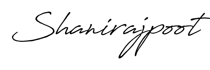 Elevate your brand with a stunning Shanirajpoot eSignature. The Antro_Vectra_Bolder style provides a balanced, flowing aesthetic for everyday signing. Shanirajpoot signature style 7 images and pictures png