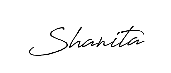 Similarly Antro_Vectra_Bolder is the best handwritten signature design. Signature creator online .You can use it as an online autograph creator for name Shanita. Shanita signature style 7 images and pictures png