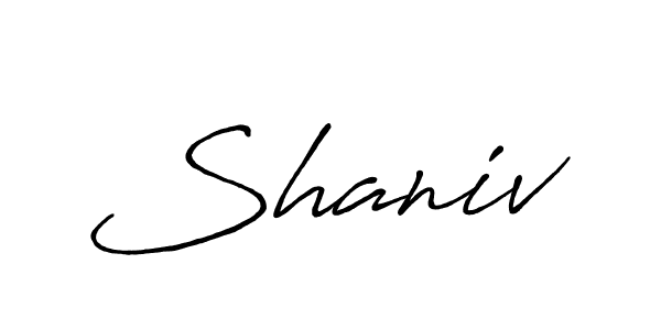 Create a beautiful signature design for name Shaniv. With this signature (Antro_Vectra_Bolder) fonts, you can make a handwritten signature for free. Shaniv signature style 7 images and pictures png