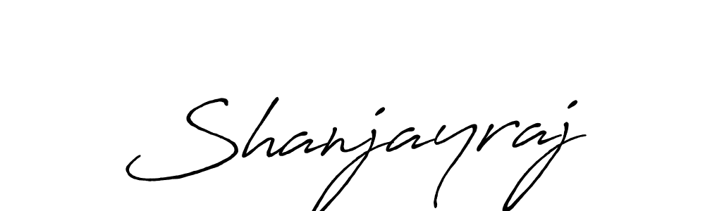 Use a signature maker to create a handwritten signature online. With this signature software, you can design (Antro_Vectra_Bolder) your own signature for name Shanjayraj. Shanjayraj signature style 7 images and pictures png
