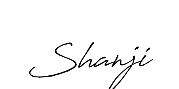 How to make Shanji name signature. Use Antro_Vectra_Bolder style for creating short signs online. This is the latest handwritten sign. Shanji signature style 7 images and pictures png
