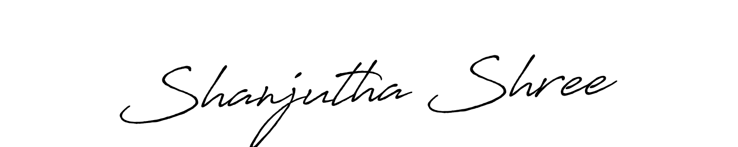 Also we have Shanjutha Shree name is the best signature style. Create professional handwritten signature collection using Antro_Vectra_Bolder autograph style. Shanjutha Shree signature style 7 images and pictures png