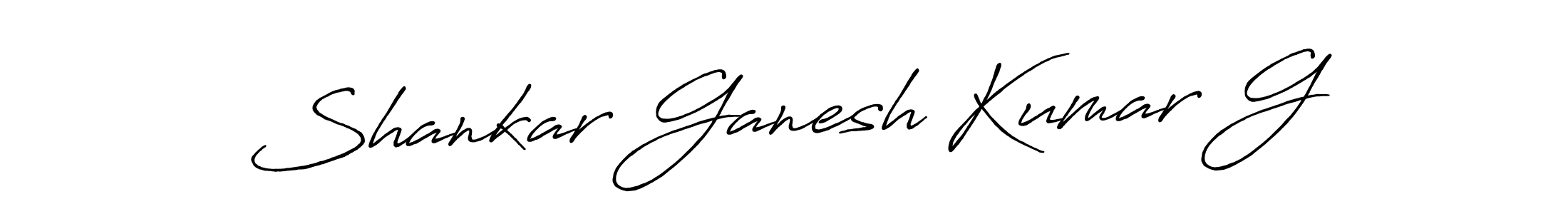Use a signature maker to create a handwritten signature online. With this signature software, you can design (Antro_Vectra_Bolder) your own signature for name Shankar Ganesh Kumar G. Shankar Ganesh Kumar G signature style 7 images and pictures png