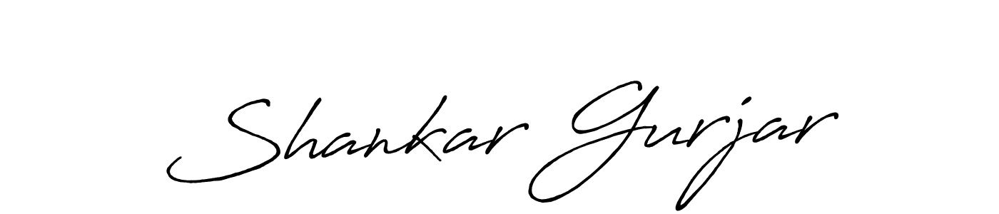 Make a beautiful signature design for name Shankar Gurjar. With this signature (Antro_Vectra_Bolder) style, you can create a handwritten signature for free. Shankar Gurjar signature style 7 images and pictures png