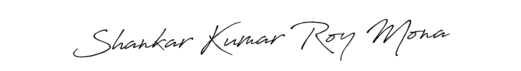 Create a beautiful signature design for name Shankar Kumar Roy Mona. With this signature (Antro_Vectra_Bolder) fonts, you can make a handwritten signature for free. Shankar Kumar Roy Mona signature style 7 images and pictures png
